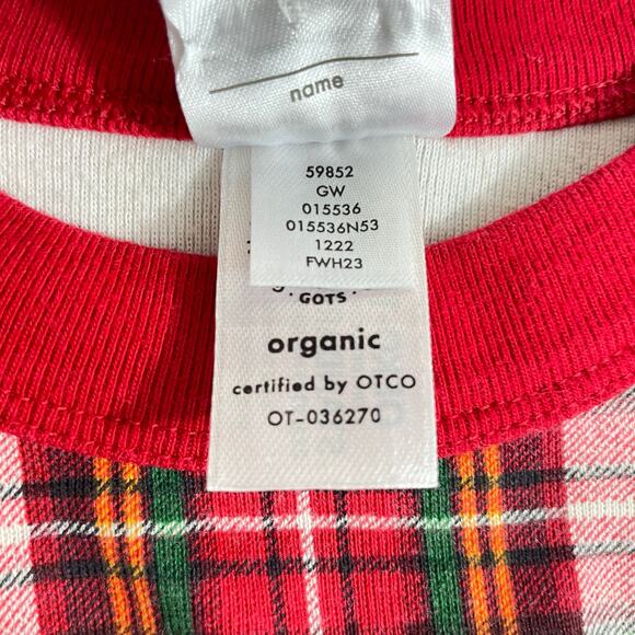 Hanna Andersson Holiday HannaJams Pajama Set Red Plaid Christmas Eve PJs Kids 8 - Picture 7 of 7